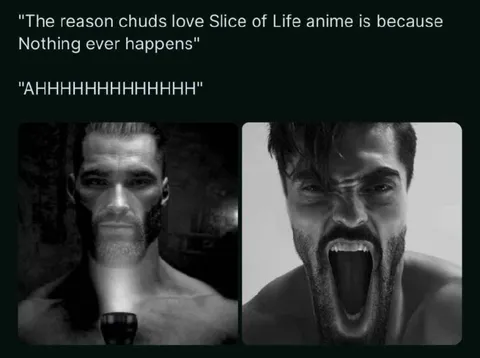 Slice of Life Anime Screaming