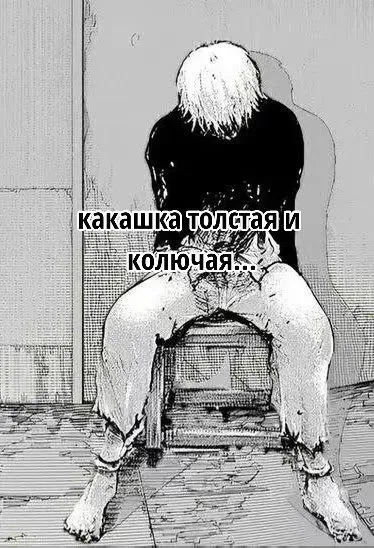 Толстая и колючая какашка