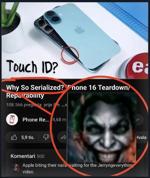 Apple Bites Its Nails