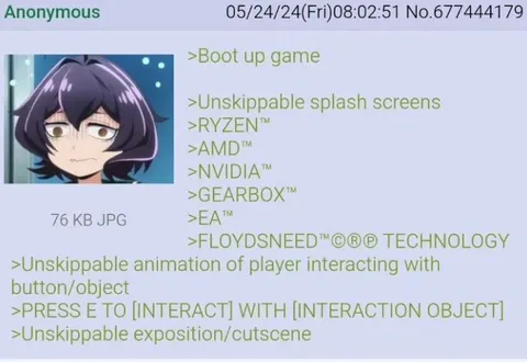 Unskippable Game Startup Screens
