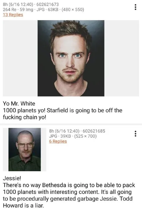 Walter White Reacts to Starfield