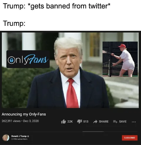 Trump Announces His OnlyFans