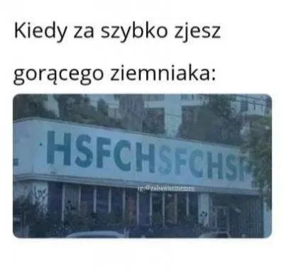 Za szybko zjedzony gorący ziemniak