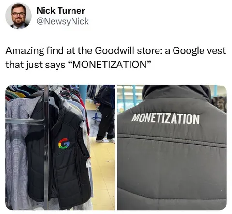 Google Monetization Vest