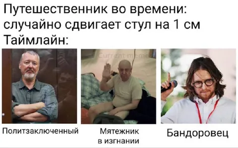 Путешественник во времени двигает стул