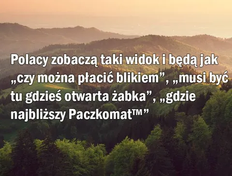 Polacy na widok pięknej przyrody