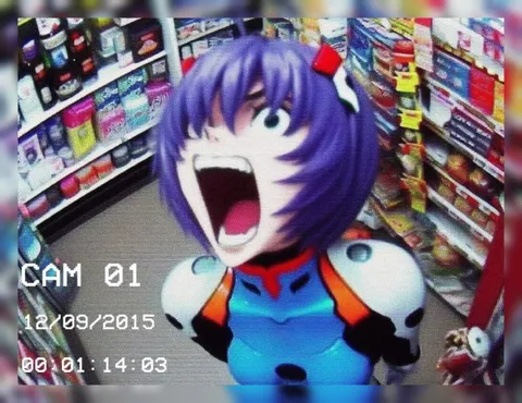 Rei Ayanami Screaming in Store