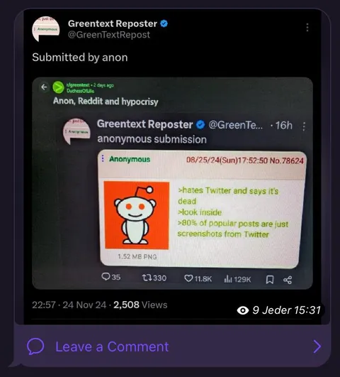 Reddit Greentext Hypocrisy