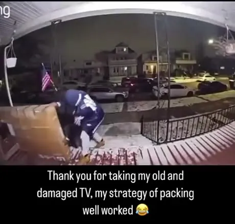 Packing the Damaged TV