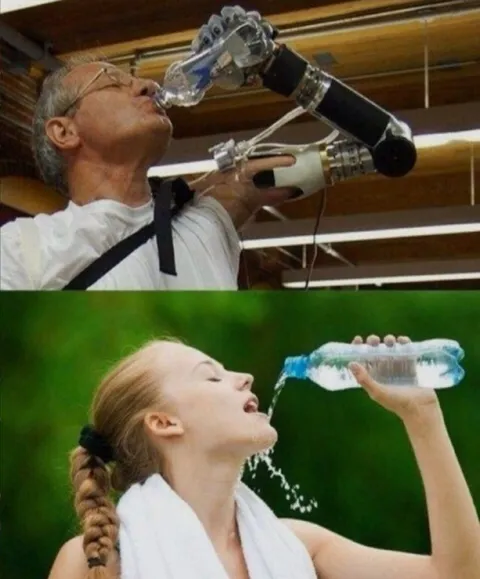 Как люди пьют воду