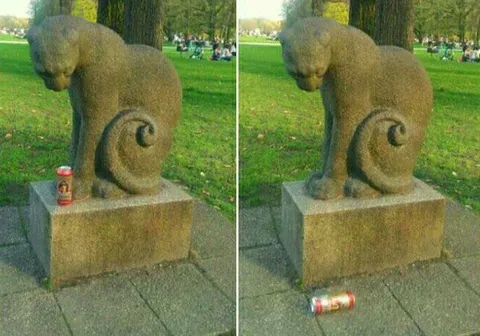 Кот опрокинул банку