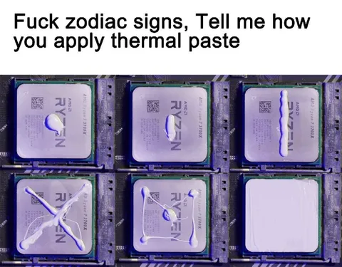 Thermal Paste Application Methods