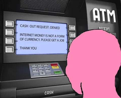 ATM Rejects Internet Money