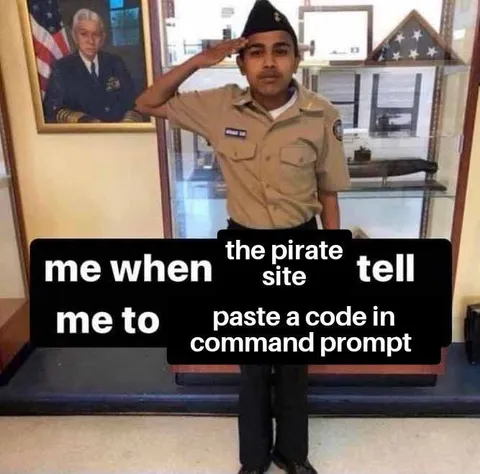 Pirate Site Command Prompt Code