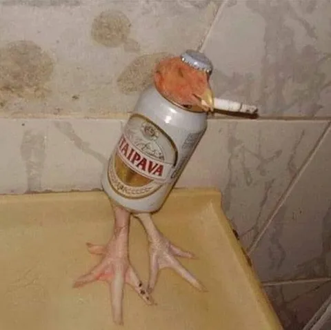 Пивная курица на ножках