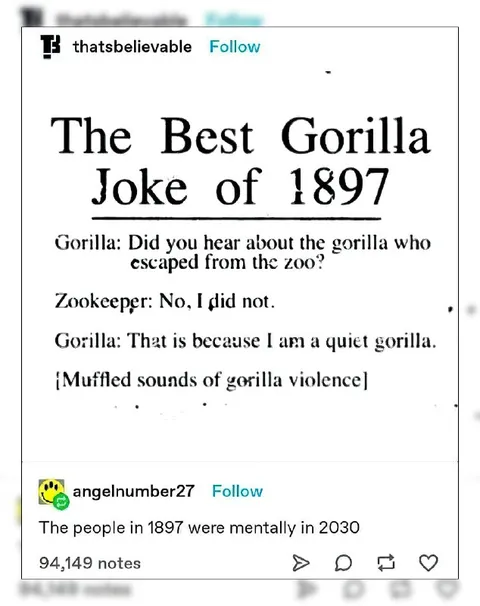 The Best Gorilla Joke of 1897