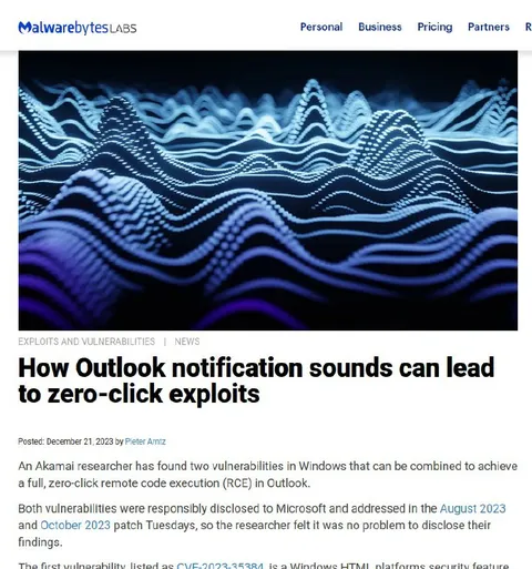 Outlook Zero-Click Exploits