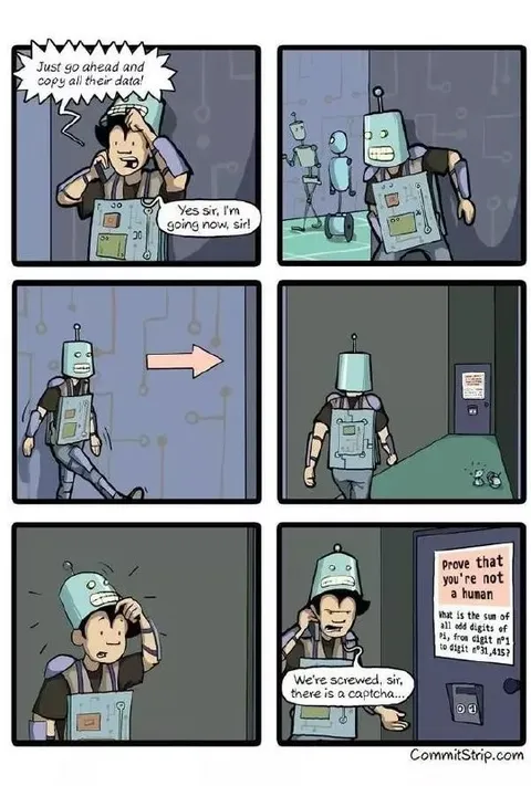 Robot Meets a Captcha