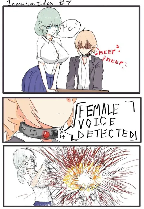 Female Voice Detected Explosion