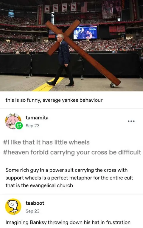 Cross With Support Wheels