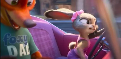 Judy Drives While Nick Watches