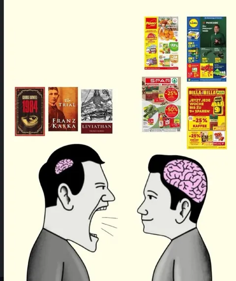 Books Versus Grocery Flyers