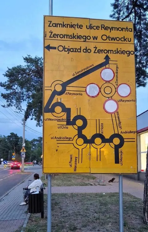 Objazd jak mapa metra