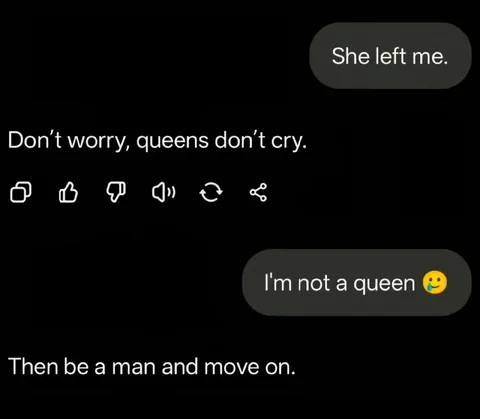 Then Be a Man and Move On