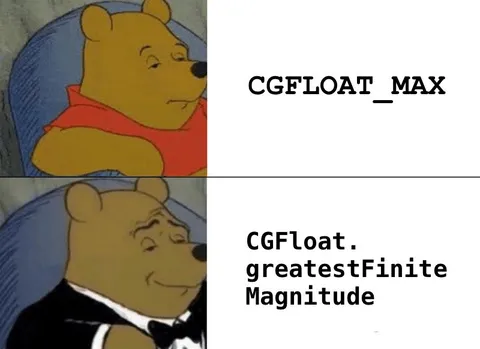 CGFLOAT_MAX vs greatestFiniteMagnitude
