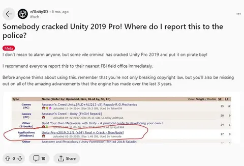 Cracked Unity 2019 Pro Report