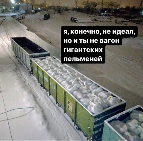 Вагон гигантских пельменей