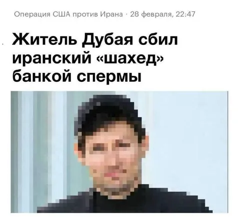 Житель Дубая сбил шахед