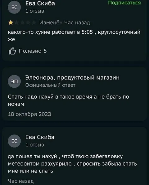 Круглосуточный магазин в 5:05