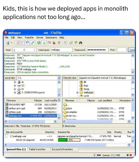 Deploying Apps with FileZilla