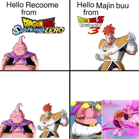Recoome and Majin Buu Game Comparison