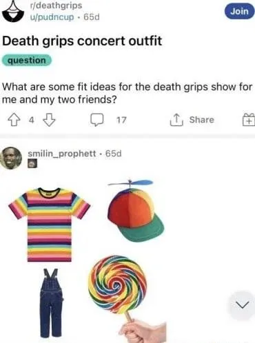 Death Grips Concert Outfit