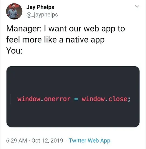 Make the Web App Native
