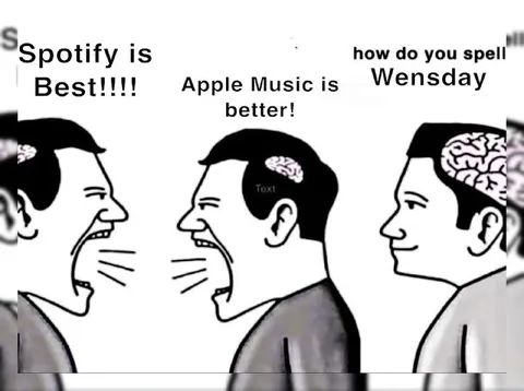 Spotify vs Apple Music Brain