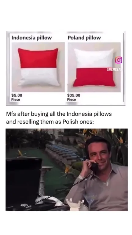 Indonesia Pillows Resold as Polish