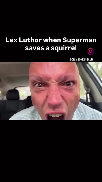 Lex Luthor Screams at Squirrel Rescue