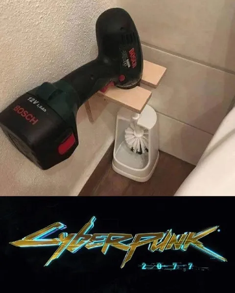 Cyberpunk Toilet Brush