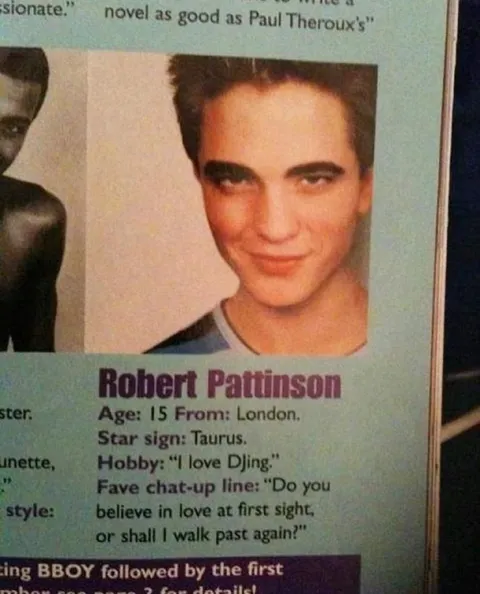 Robert Pattinson Teen Profile