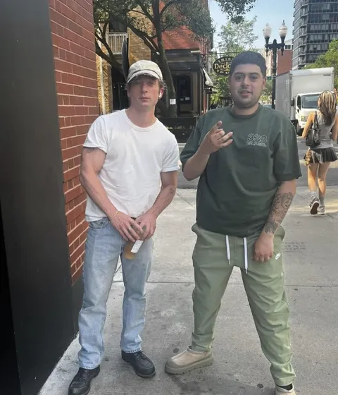 Two Guys on the Sidewalk