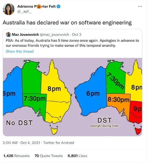 Australia Declares War on Software Engineering