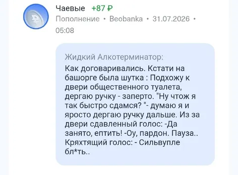 Шутка про туалетную дверь