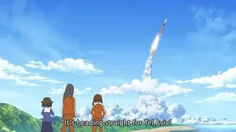 Rocket Heading for Tel Aviv