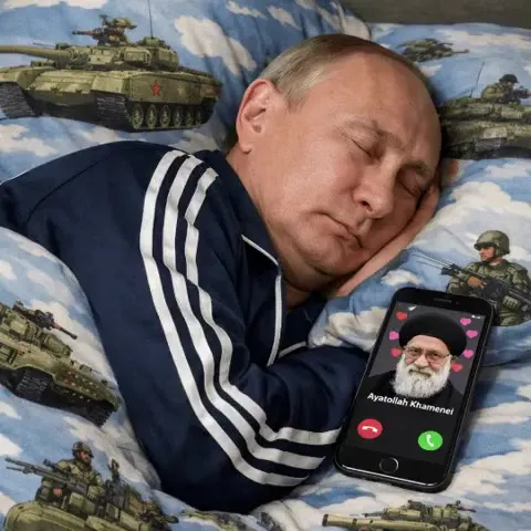 Putin Sleeping Through the Call