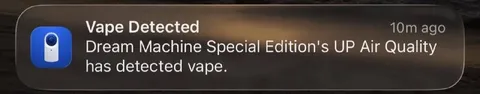 Vape Detected Notification