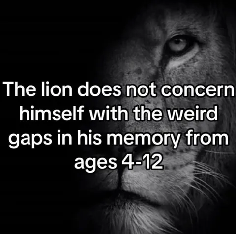 Lion Forgets Childhood Gaps