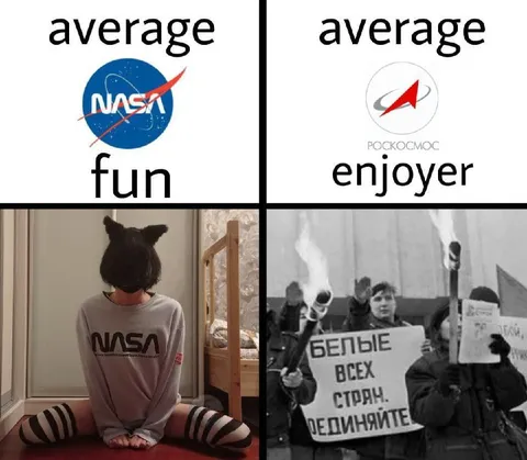 Average NASA Fan vs Roscosmos Enjoyer